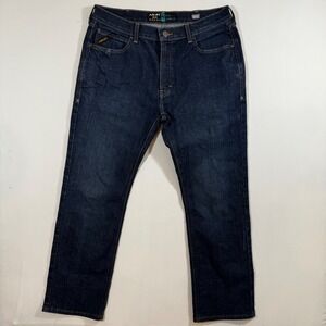 Ariat M7 Rebar Jeans Men's 34x34 Slim Straight Dark Wash Western Workwear